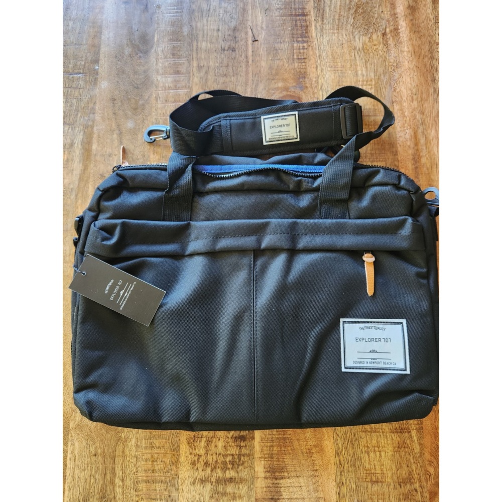 Explorer 707 Black Laptop Messenger Bag